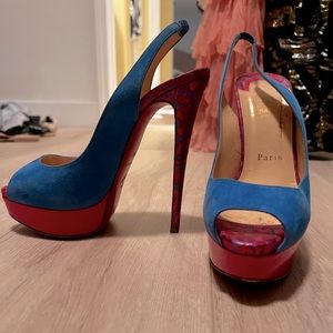 Christian Louboutin Lady Lady Peep Sling